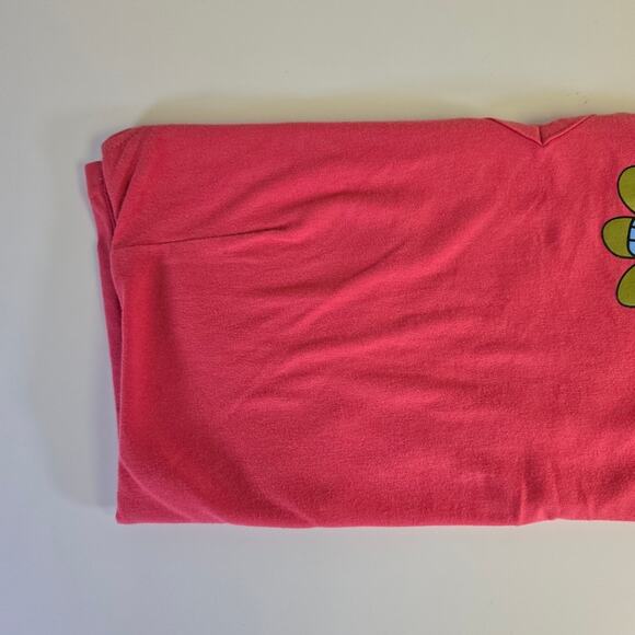 Twice Shy Floral Skull Salmon Colored Organic Fashion Tank Top size Large - Picture 11 of 12